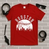 Vintage Houston Texas Sports Baseball Logo Skyline City T-Shirt thumb 5