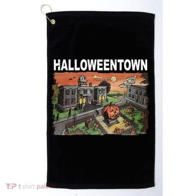 Vintage Halloween Town Golf Towel