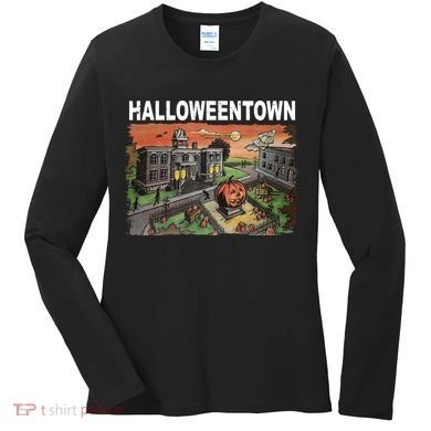 Vintage Halloween Town Women's Long Sleeve Shirt