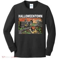 Vintage Halloween Town Kids Long Sleeve Shirt thumb 0
