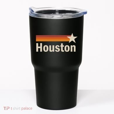 Vintage Houston Texas  Tumbler
