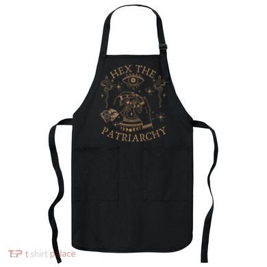 Vintage Hex The Patriarchy Feminist Witch Apron