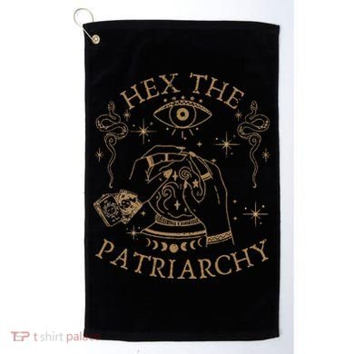 Vintage Hex The Patriarchy Feminist Witch Golf Towel