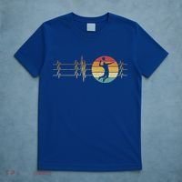 Vintage Heartbeat Volleyball Gift Volleyball Lover Funny Gift Cool Gift T-Shirt thumb 5