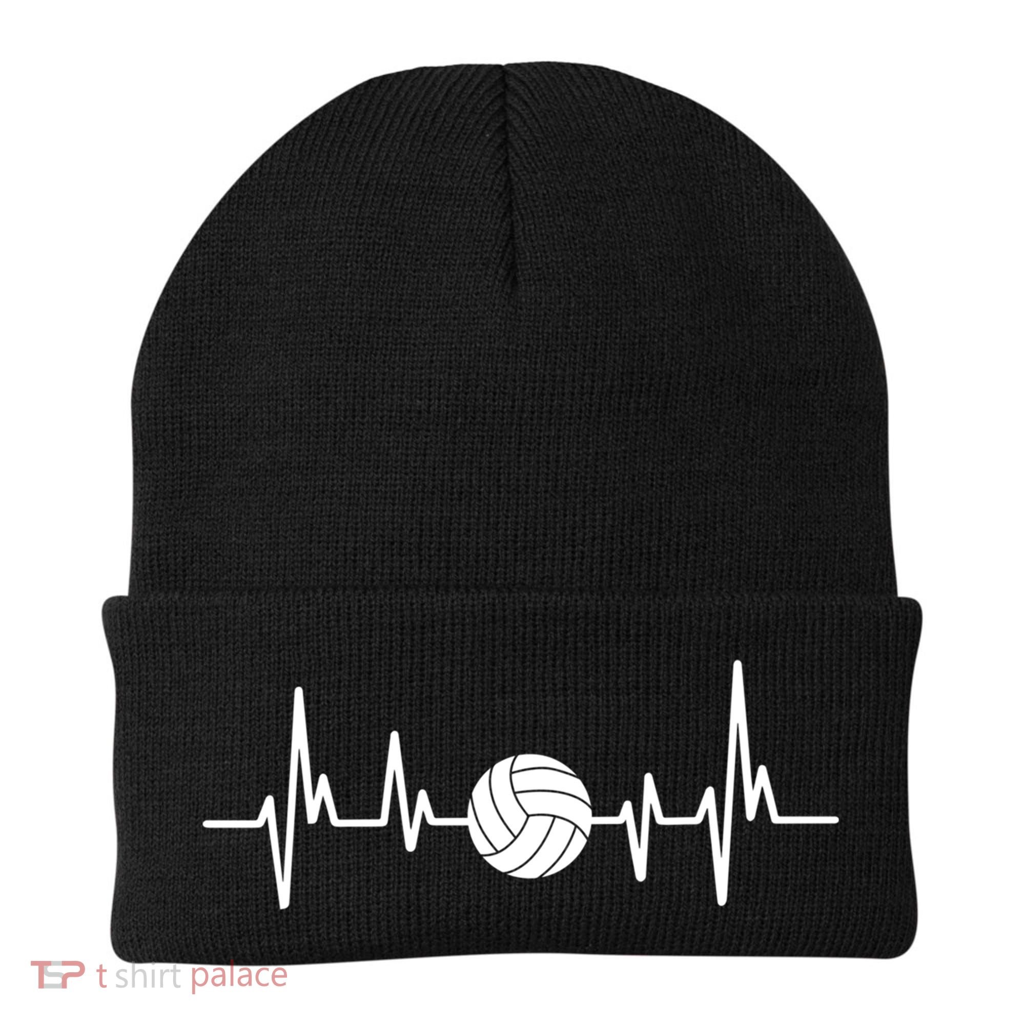 Volleyball Heartbeagift Volleyball Lover Gift Beanie