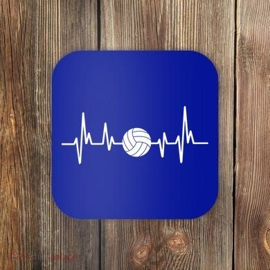 Volleyball Heartbeagift Volleyball Lover Gift Coaster
