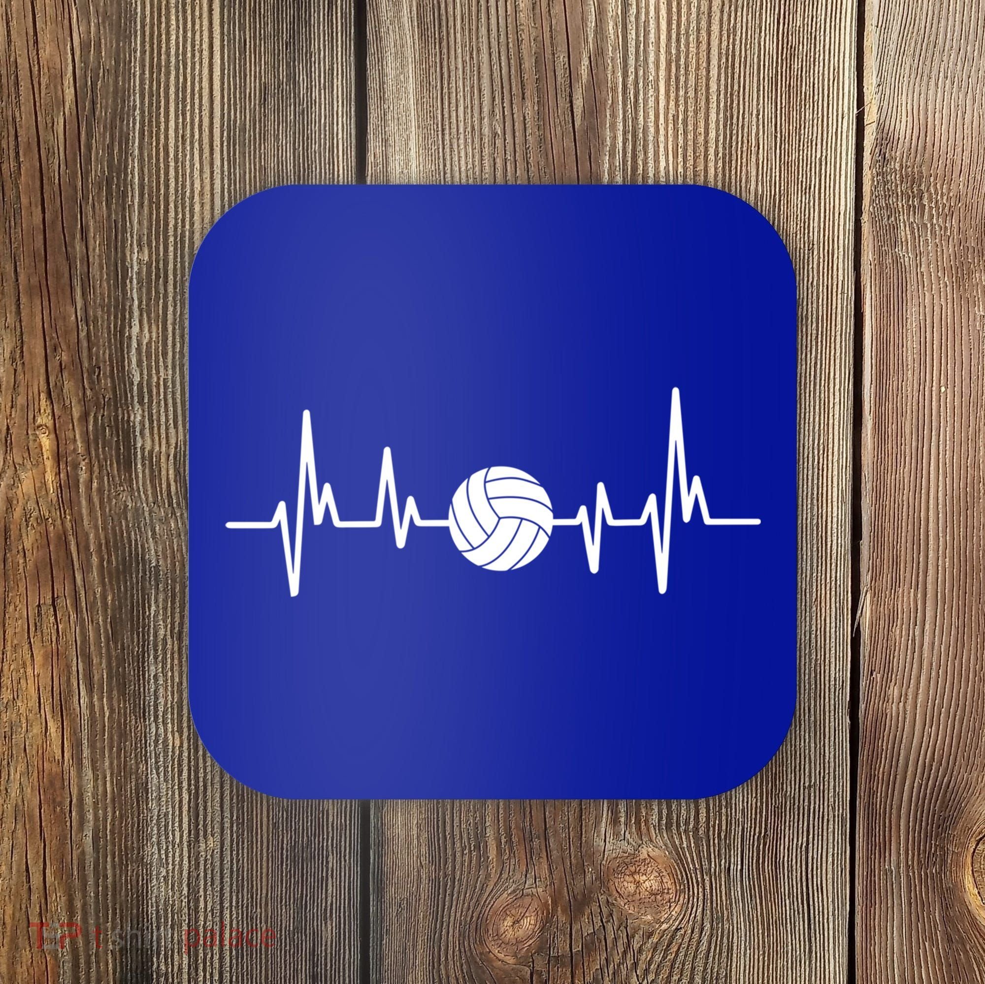 Volleyball Heartbeagift Volleyball Lover Gift Coaster