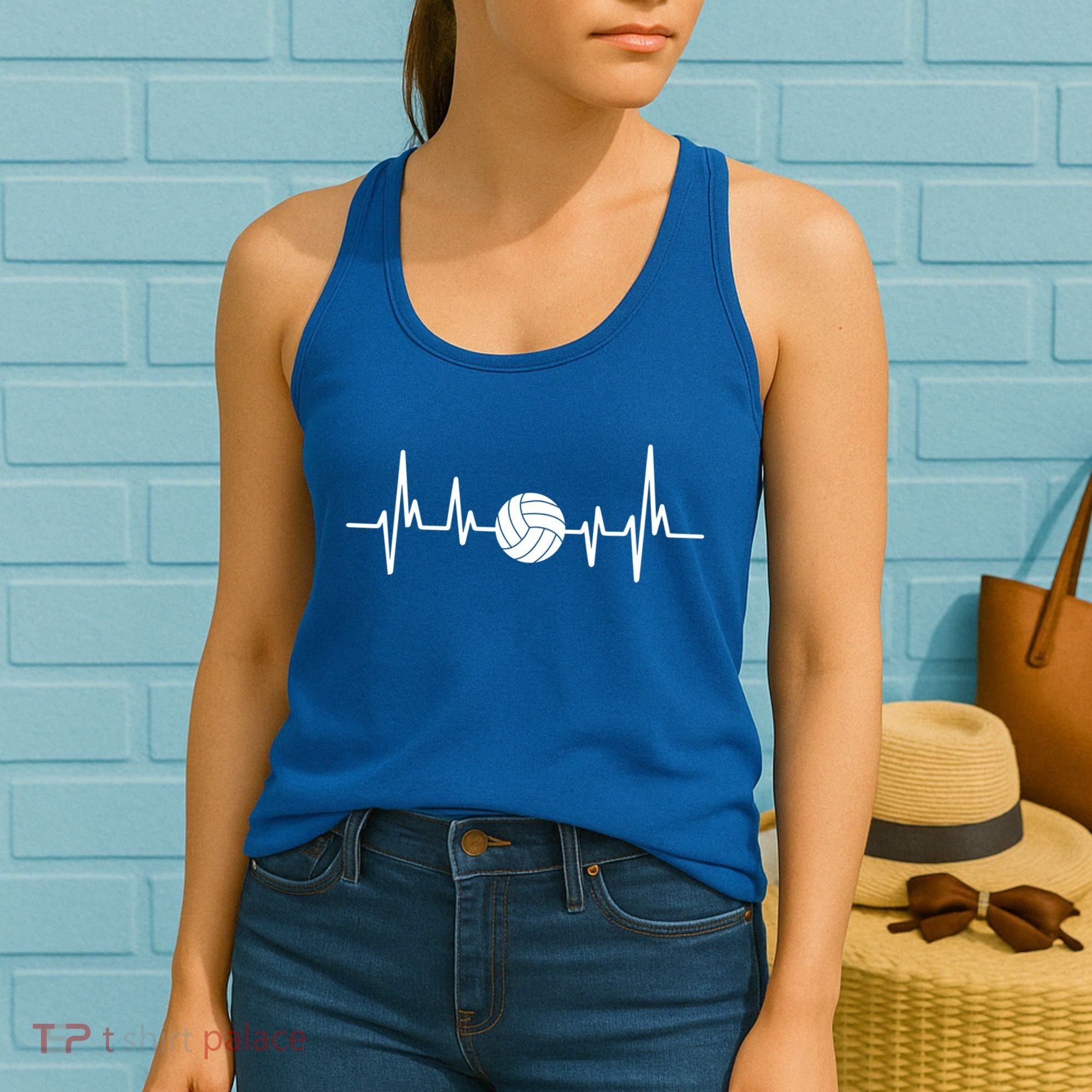 Volleyball Heartbeagift Volleyball Lover Gift Women's Tank Top