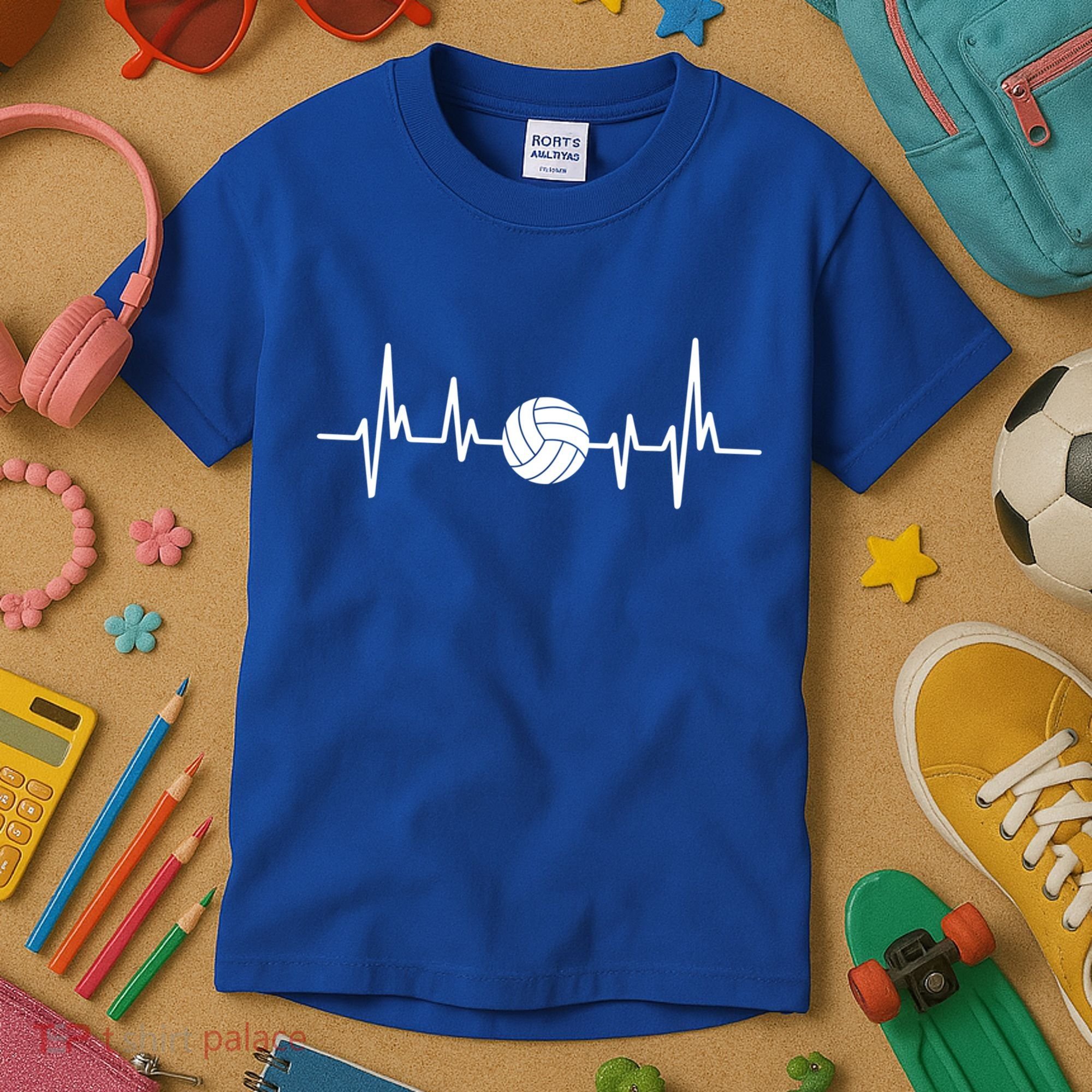 Volleyball Heartbeagift Volleyball Lover Gift Kids T-Shirt