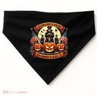 Veterans Halloween USA-Made Doggie Bandana thumb 0