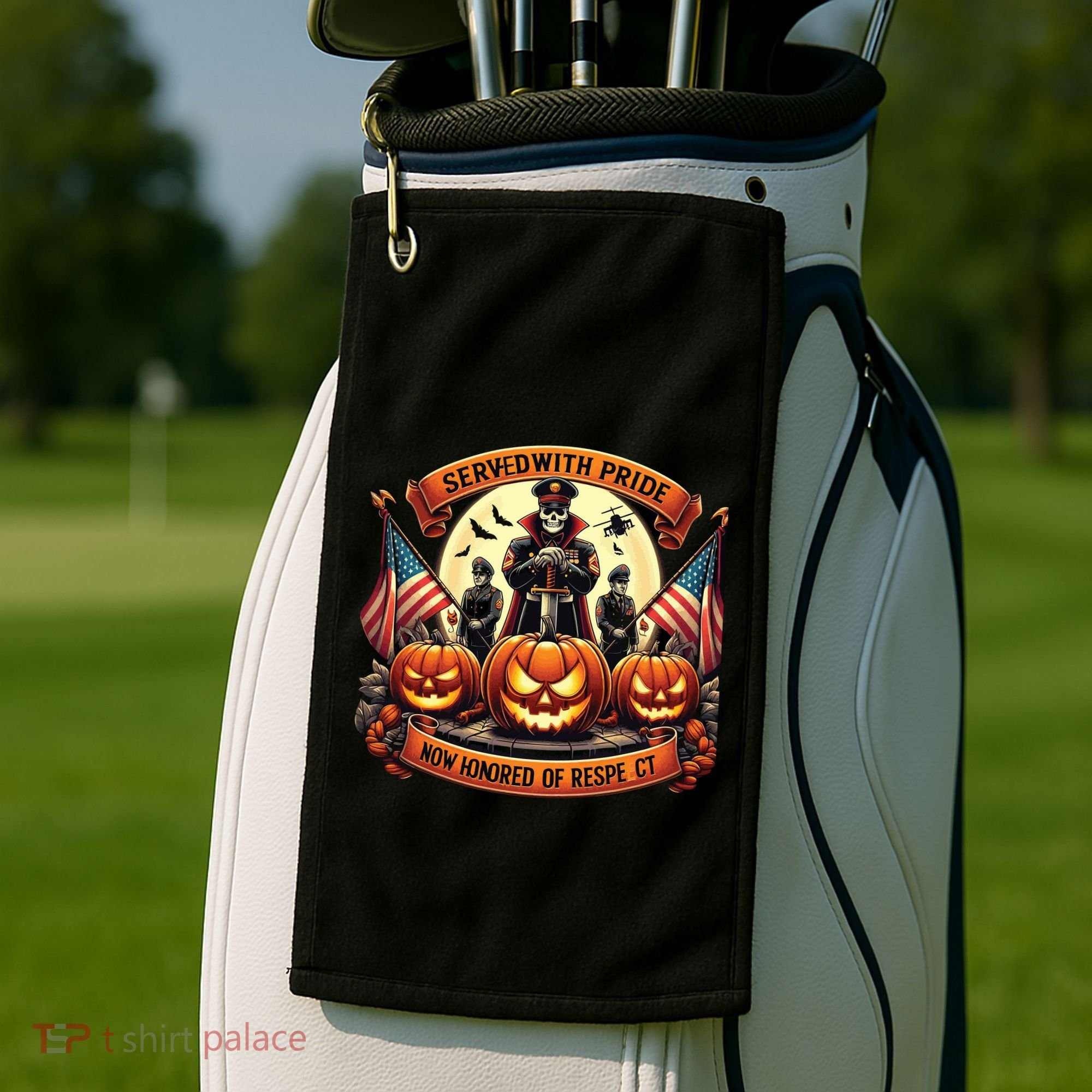 Veterans Halloween Golf Towel