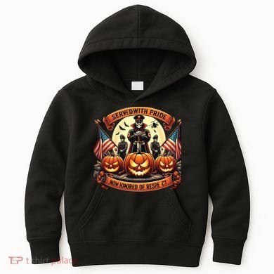 Veterans Halloween Kids Hoodie