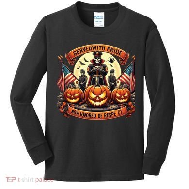 Veterans Halloween Kids Long Sleeve Shirt