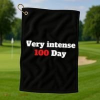 Very Intense 100 Days Golf Towel thumb 1