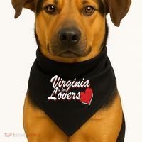 Virginia Is 4 Lovers Outdooors VA For Home Virginians USA-Made Doggie Bandana thumb 1