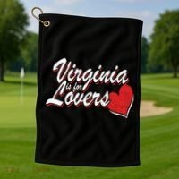 Virginia Is 4 Lovers Outdooors VA For Home Virginians Golf Towel thumb 1