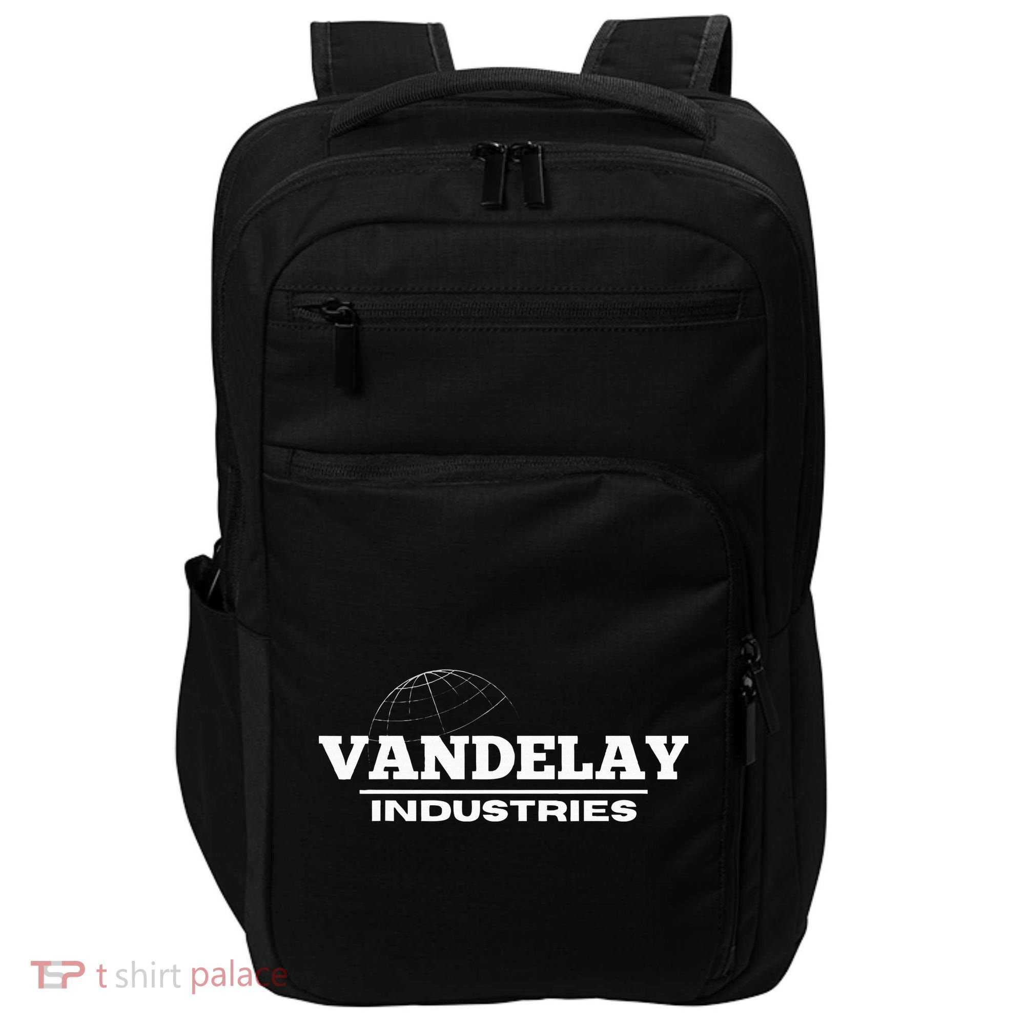 Vandelay Industries 90s Pop Culture Impact Tech Backpack