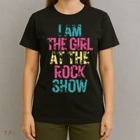 Vintage I Am The Girl At The Rock Show Rock Music Lover T-Shirt thumb 4