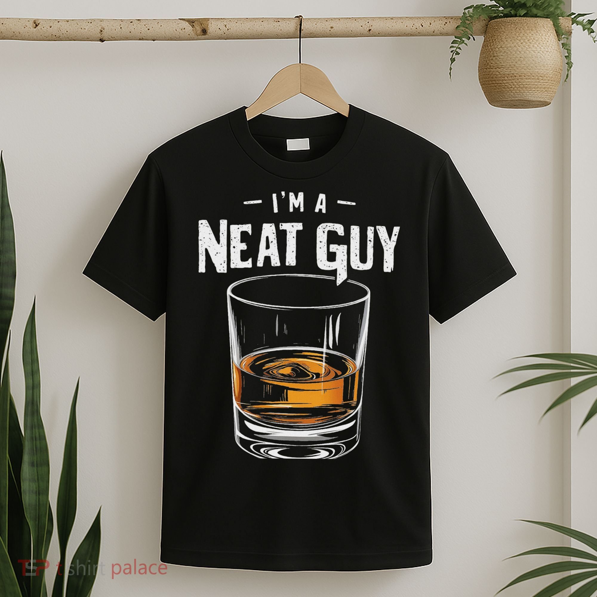 Vintage I'm A Neat Guy Funny Whiskey Bourbon Drinker T-Shirt