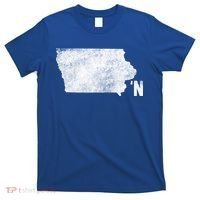 Vintage Iowa Apostrophe N State Map Outline Meaningful Gift T-Shirt thumb 0