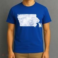 Vintage Iowa Apostrophe N State Map Outline Meaningful Gift T-Shirt thumb 3