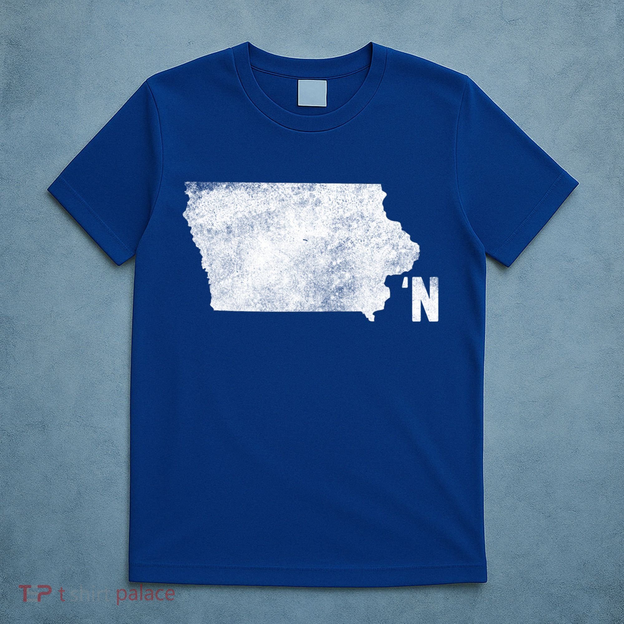 Vintage Iowa Apostrophe N State Map Outline Meaningful Gift T-Shirt