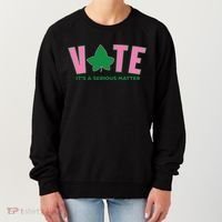 Vote Its A Serious Matter Green Women's Sweatshirt thumb 0