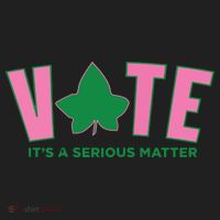 Vote Its A Serious Matter Green Women's Sweatshirt thumb 2