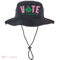 Vote Its A Serious Matter Green Bucket Hat thumb 0