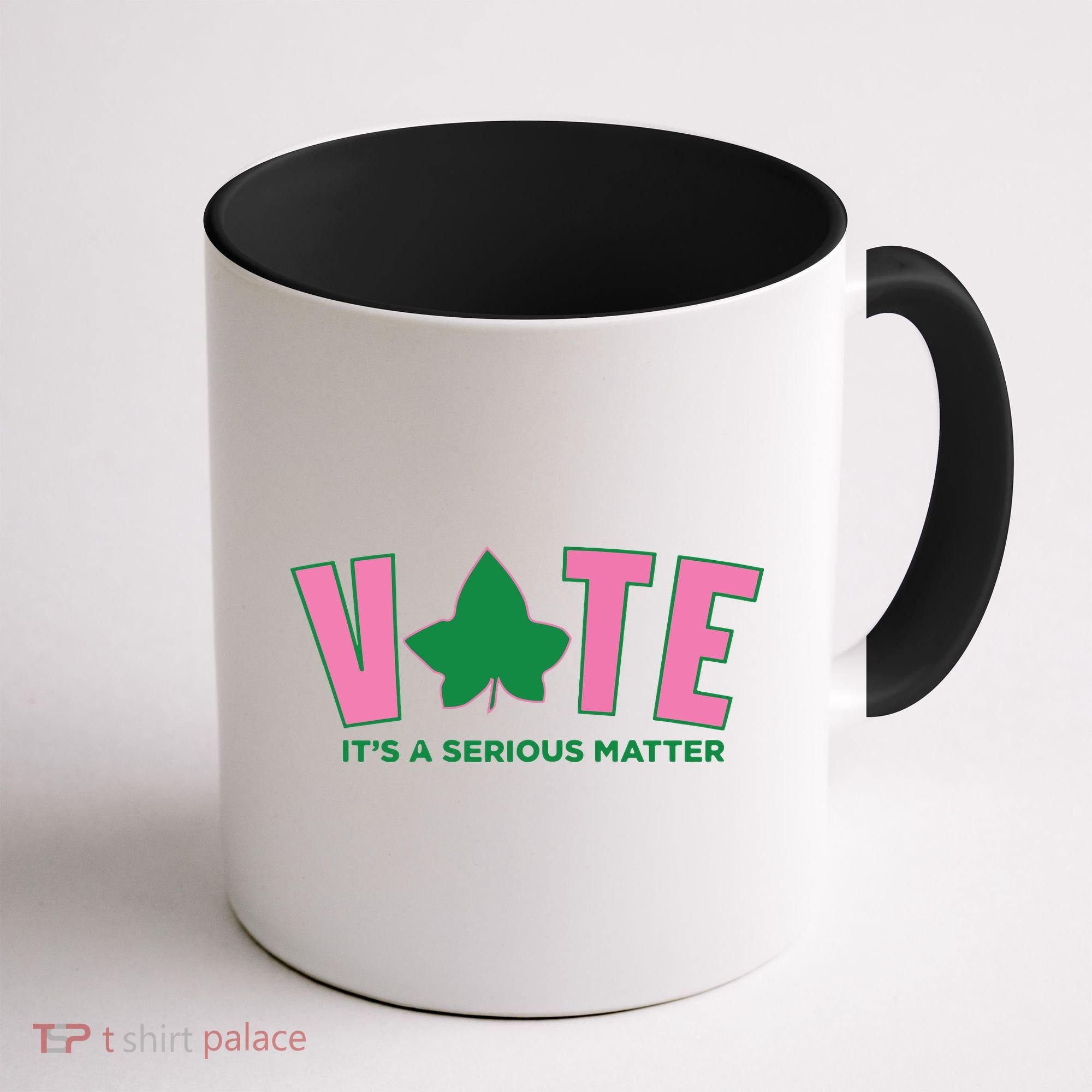Vote Its A Serious Matter Green Coffee Mug