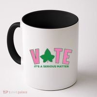 Vote Its A Serious Matter Green Coffee Mug thumb 0