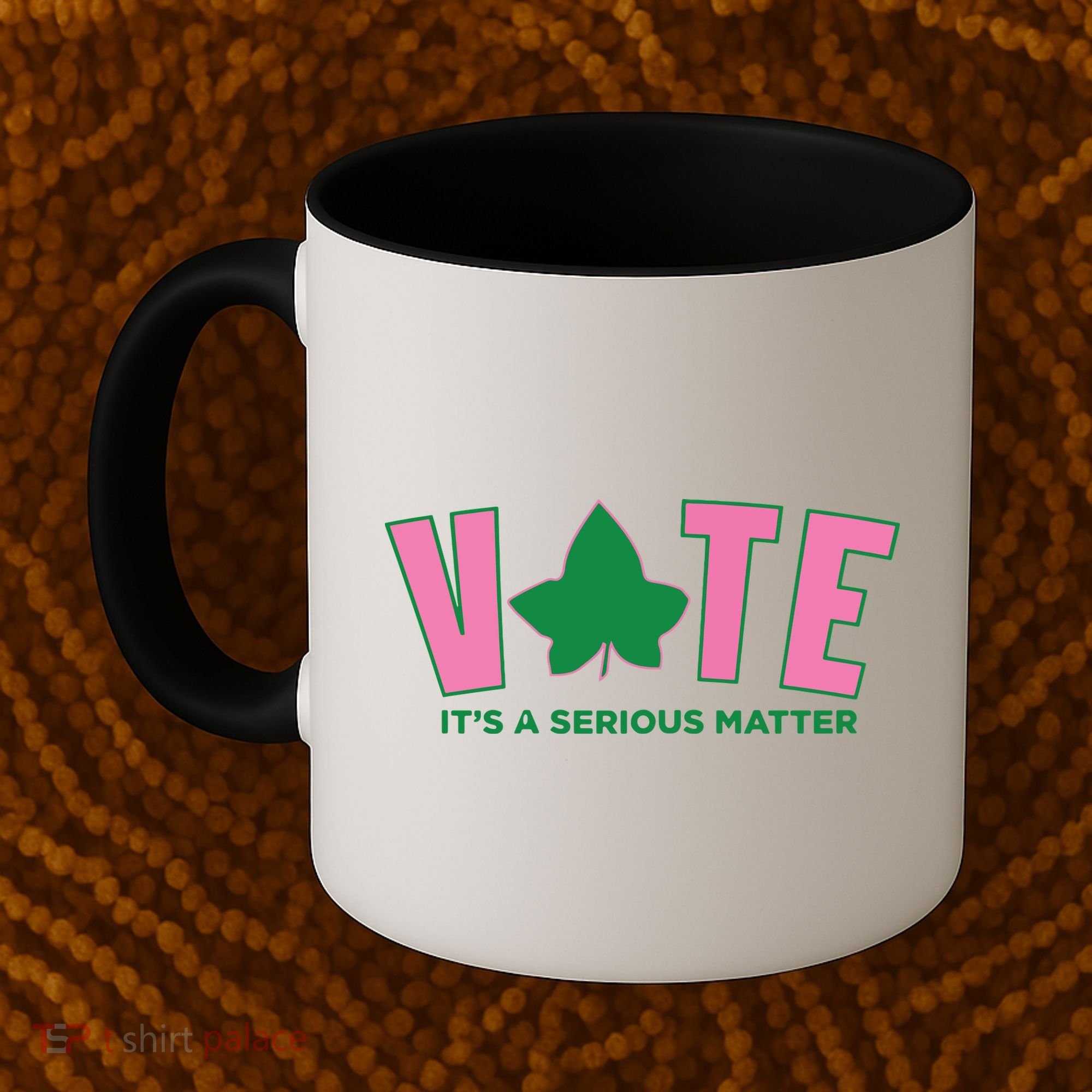 Vote Its A Serious Matter Green Coffee Mug