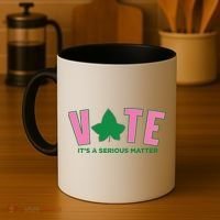 Vote Its A Serious Matter Green Coffee Mug thumb 4