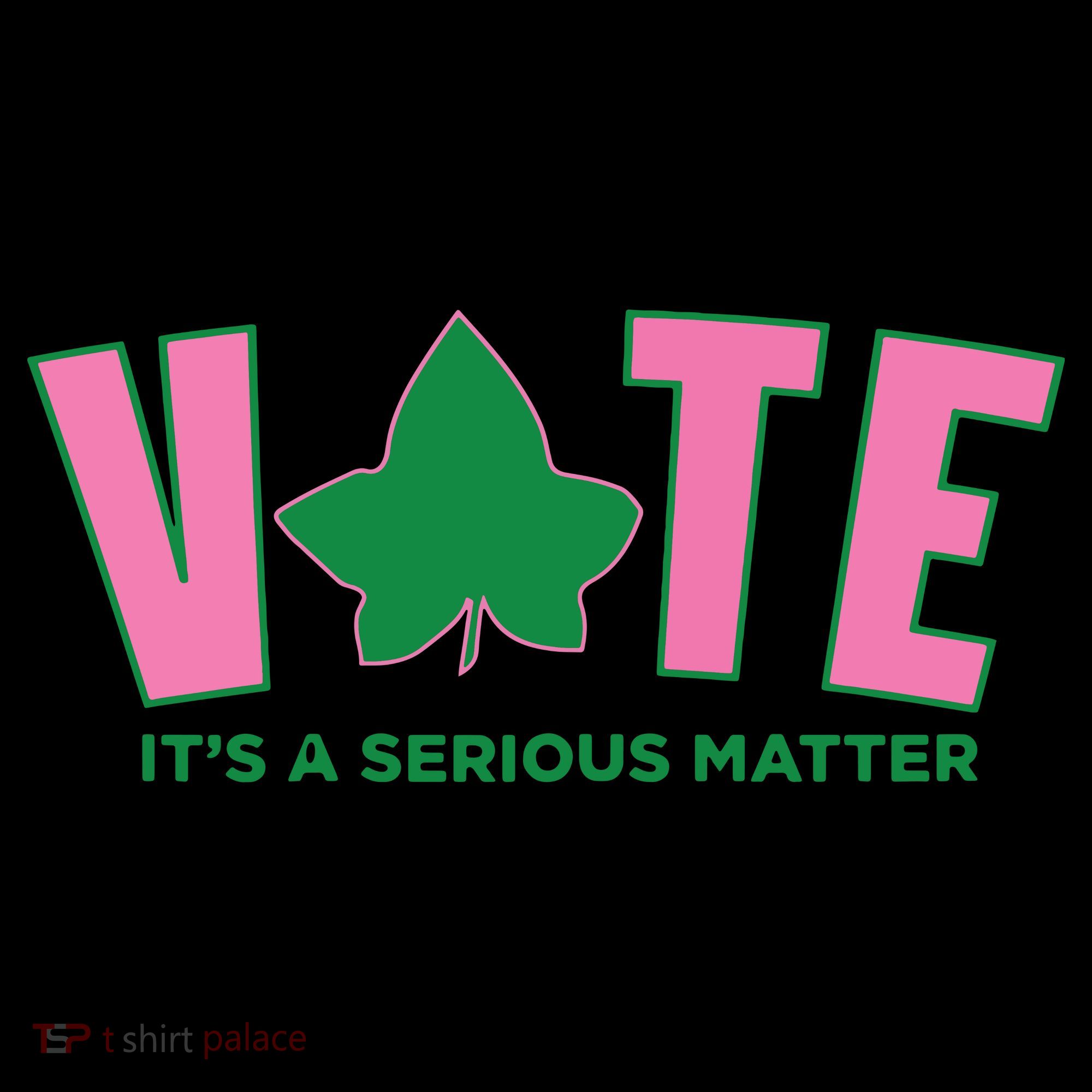 Vote Its A Serious Matter Green Women's Hoodie
