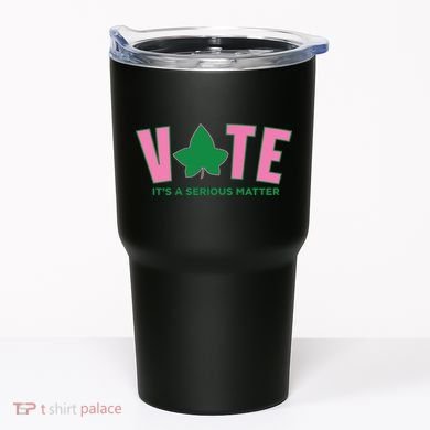 Vote Its A Serious Matter Green Tumbler