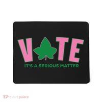 Vote Its A Serious Matter Green Mousepad thumb 0