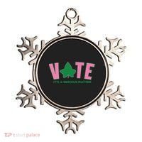 Vote Its A Serious Matter Green Ornament thumb 0
