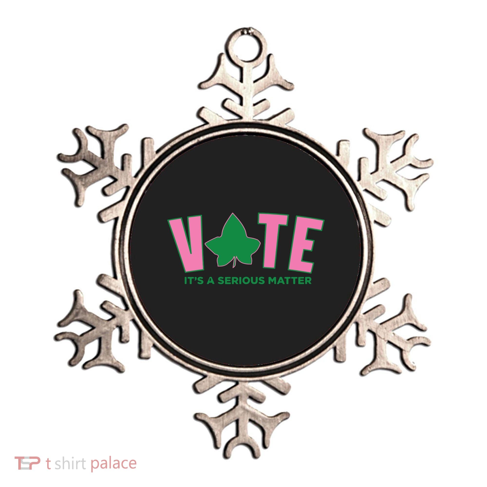 Vote Its A Serious Matter Green Ornament