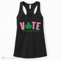 Vote Its A Serious Matter Green Women's Tank Top thumb 0