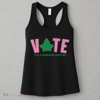 Vote Its A Serious Matter Green Women's Tank Top thumb 3