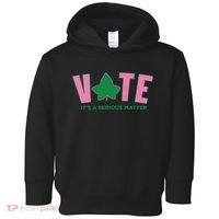 Vote Its A Serious Matter Green Toddler Hoodie thumb 0