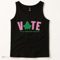 Vote Its A Serious Matter Green Tank Top thumb 2