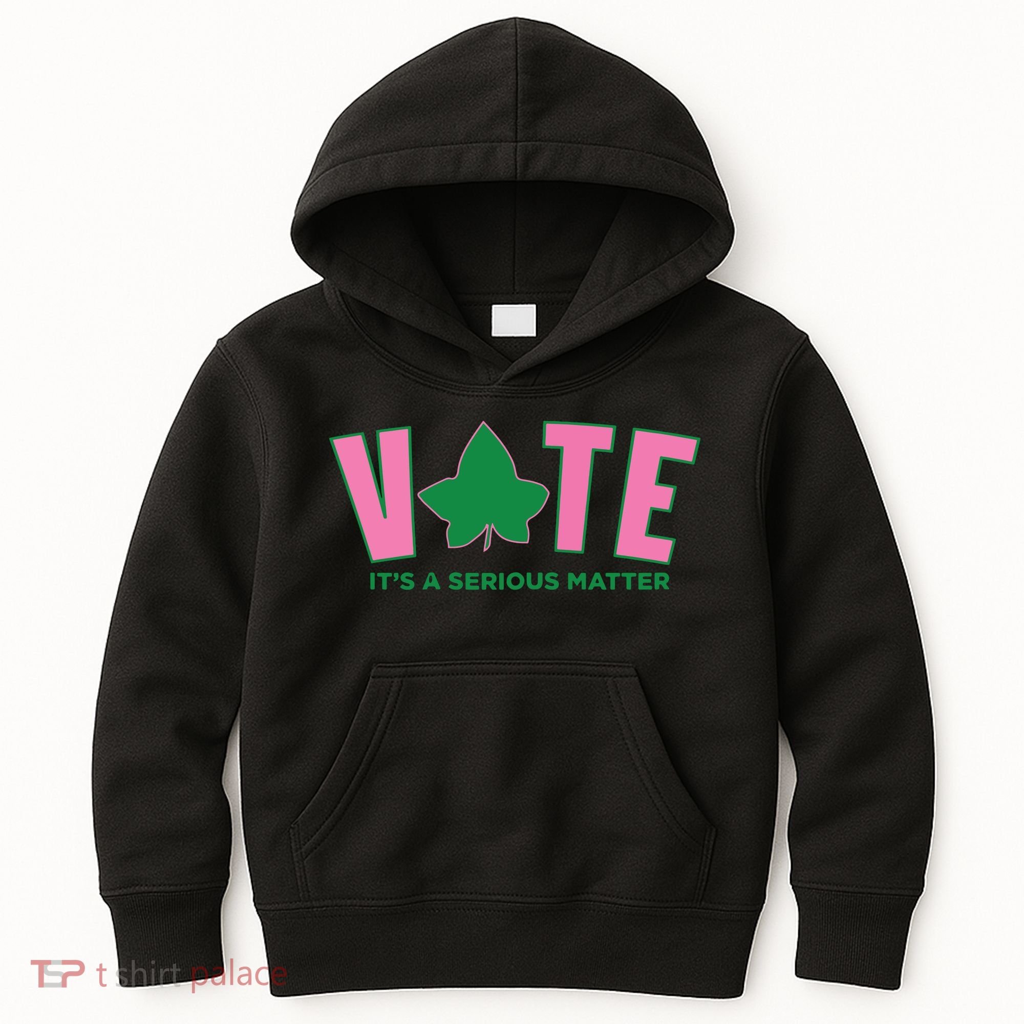 Vote Its A Serious Matter Green Kids Hoodie