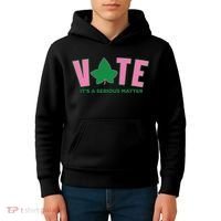 Vote Its A Serious Matter Green Kids Hoodie thumb 4