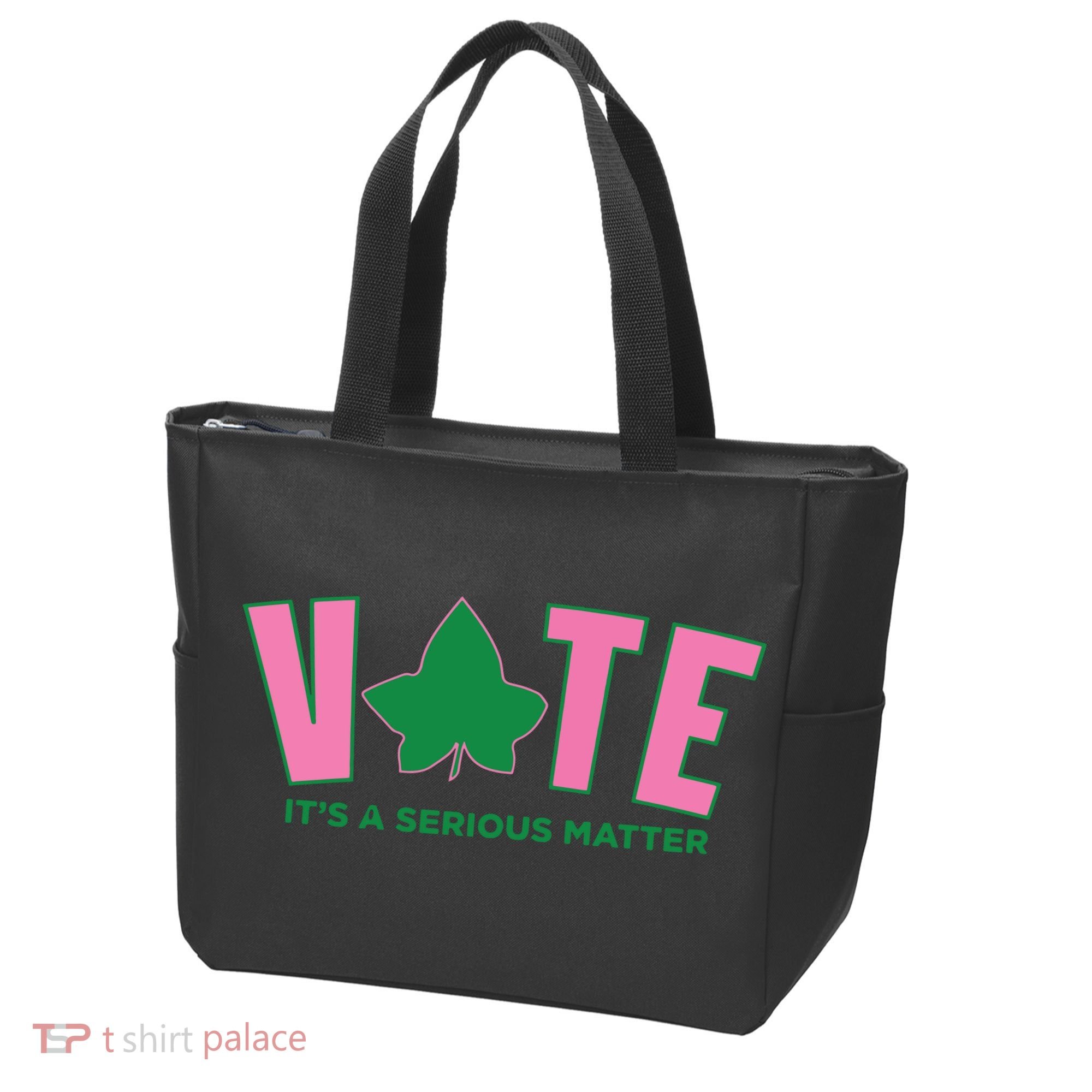 Vote Its A Serious Matter Green Tote Bag