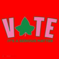 Vote Its A Serious Matter Green Santa Hat thumb 1