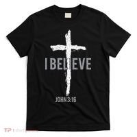 Vintage I Believe John 3_16 Christian T-Shirt thumb 0