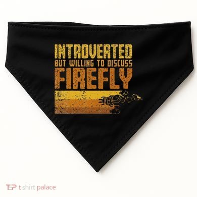 Vintage Introverted Browncoat Firefly Space Sci Fi USA-Made Doggie Bandana