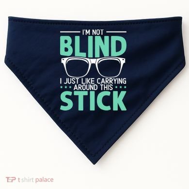 Visually Impaired Braille Visual Blind Awareness USA-Made Doggie Bandana