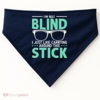 Visually Impaired Braille Visual Blind Awareness USA-Made Doggie Bandana thumb 0